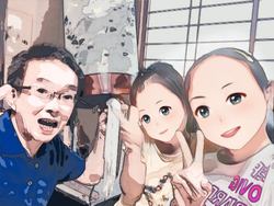 お盆で卓球