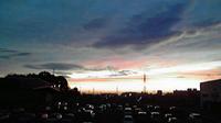 やけに焼けた夕焼け