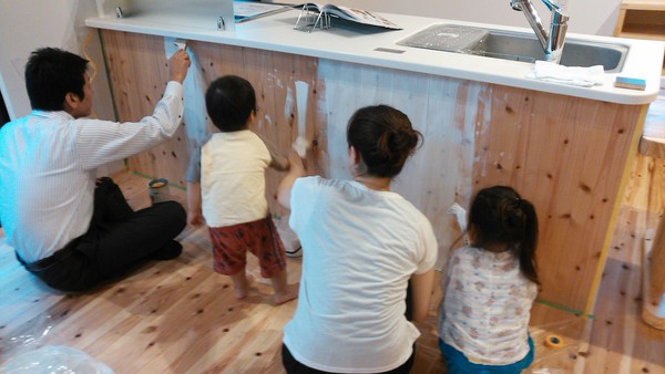 セイケンハウスの日常～古賀市S様邸　DIY木材塗装～