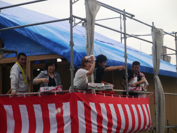 セイケンハウスの日常～北九州市Y様邸：上棟式・餅まき～