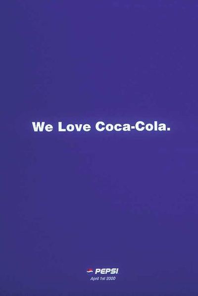 We love Coca-Cola