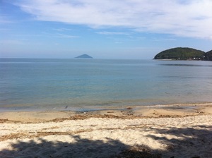 海（深江海水浴場へ）