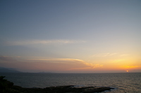若松で見た夕日