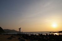 日本の夕日100選の場所で