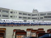 運動会は雨です
