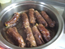 ★メインは牛肉の野菜巻き