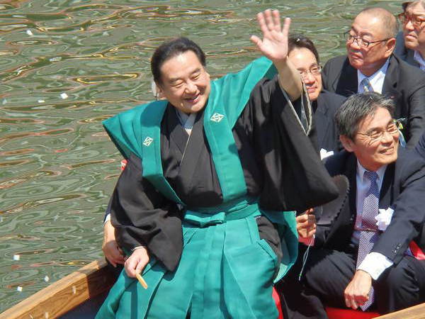 六月博多座大歌舞伎の船乗り込み(20150529)