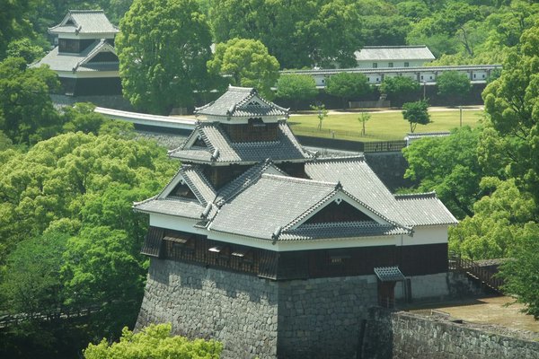 熊本日帰り旅2014(#2)熊本市役所から熊本城を見る