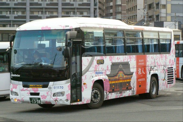 太宰府ライナーバス「旅人」の新車を見る